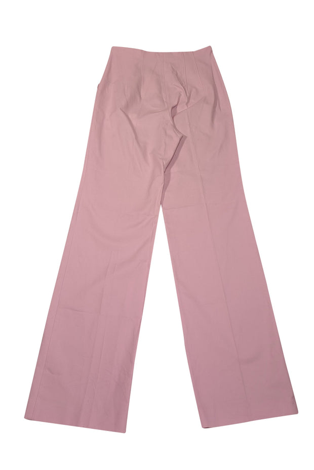 pastel dress pants Vintage Rrrruss Textured Wide Leg Dress Pants Pastel Pink Barbiecore