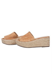 Current Boutique-Schutz - Tan "Thanlia" Platform Espadrilles Sz 8