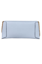 Current Boutique-See by Chloe - Sky Blue Leather Fold-Over Crossbody Bag