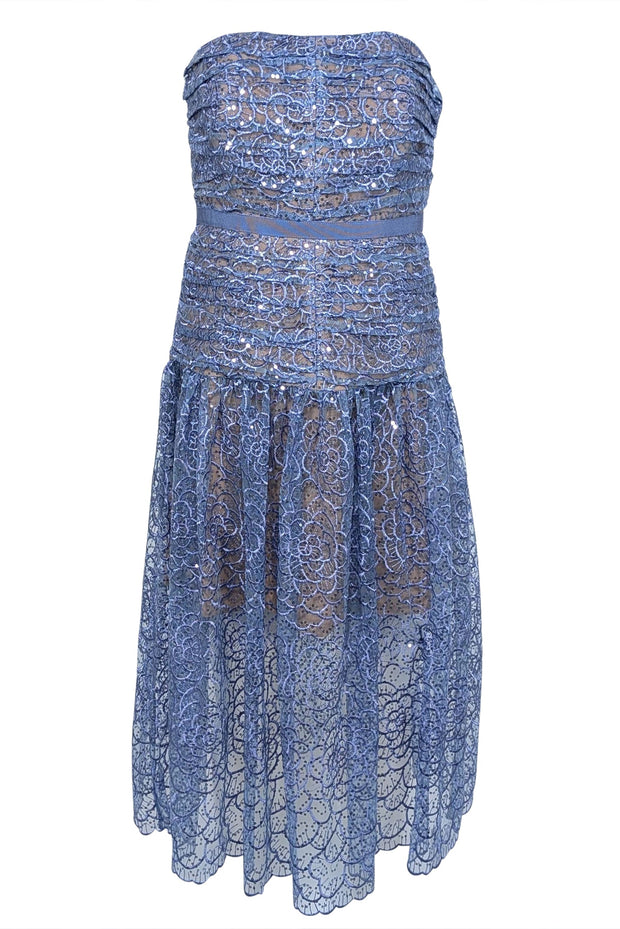 self portrait sequin embroidery dress Self-Portrait Semi-Sheer Sequin-Embroidered