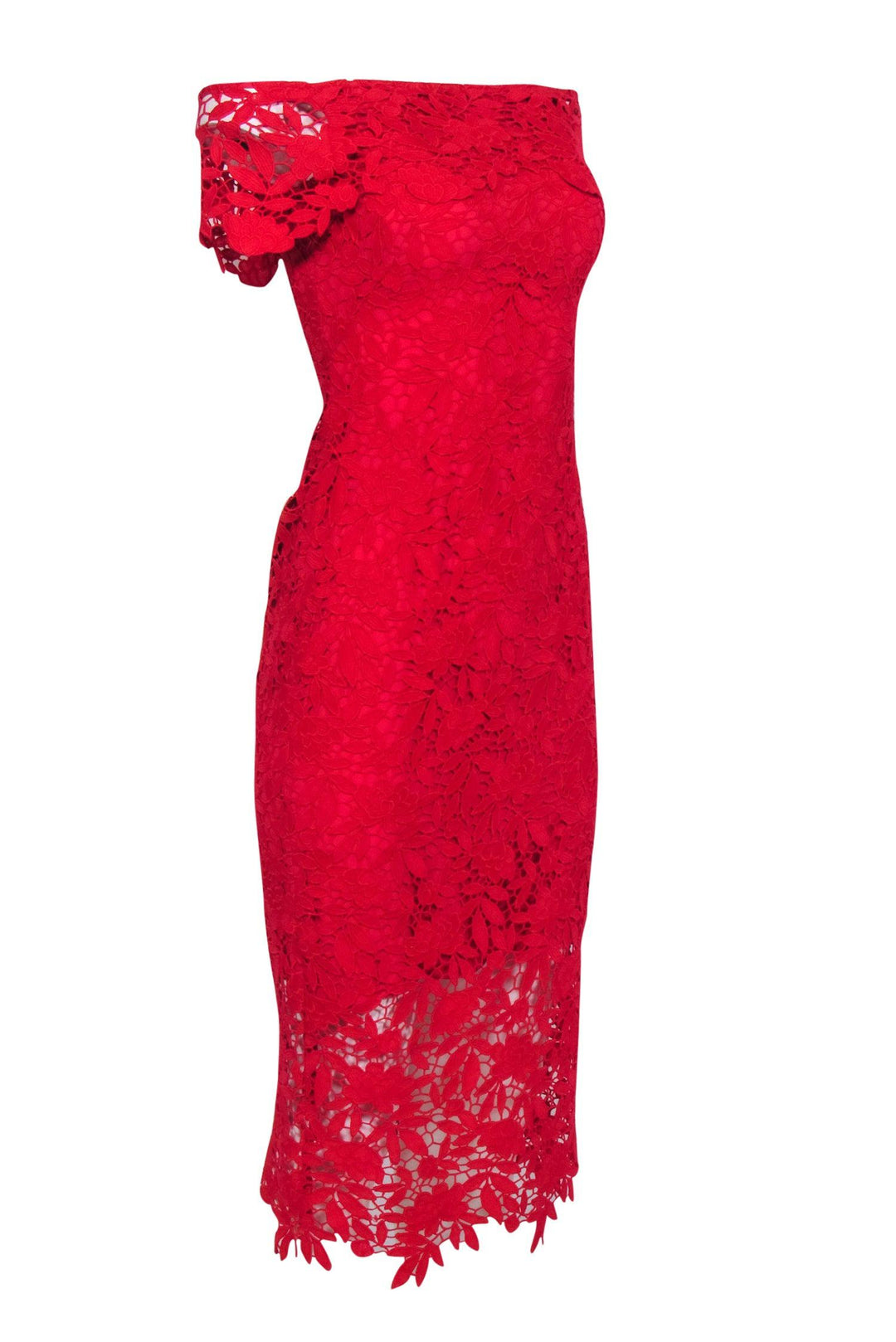 fitted lace wedding dress Mew Mews Almaas Sleeveless Rhinestone Fringe Bandage Dress main image 1
