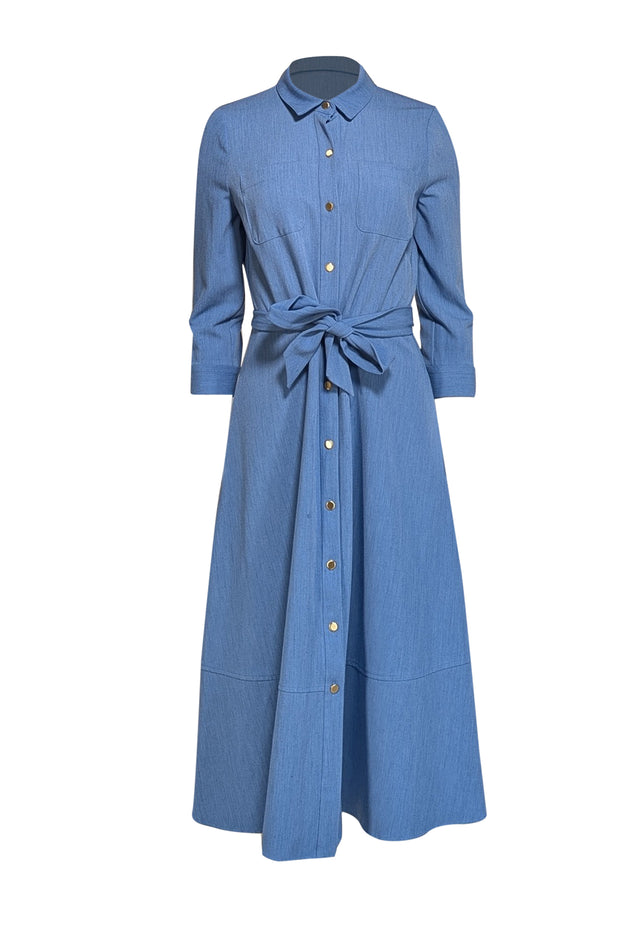 Shoshanna Women's Finley Chambray Dress - Pale Blue