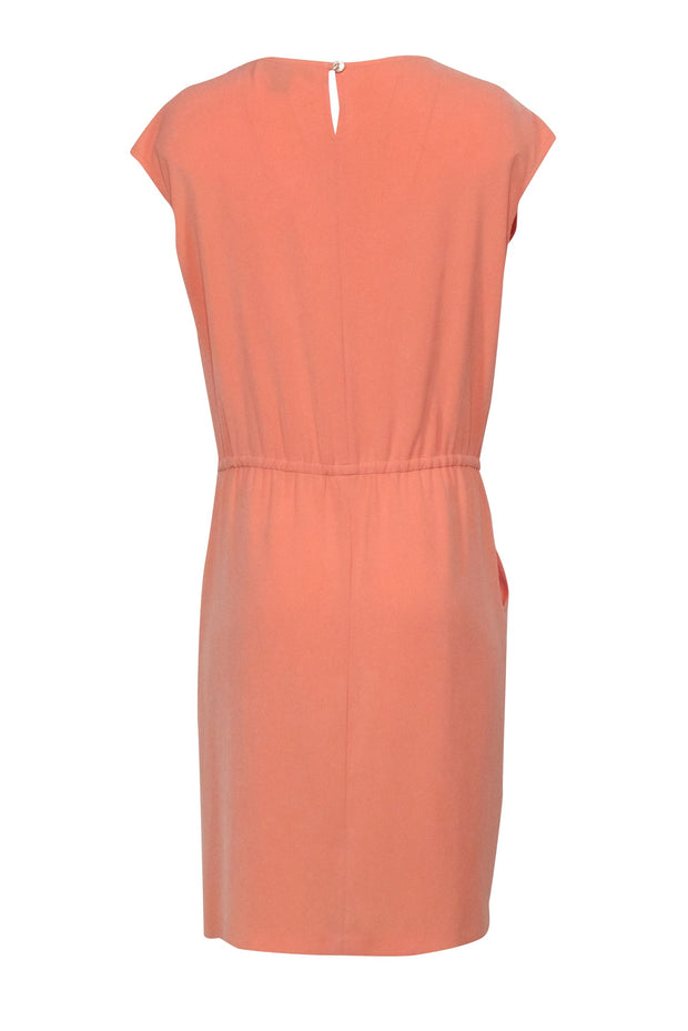 Current Boutique-St. John - Light Orange Sleeveless Shift Dress Sz 6