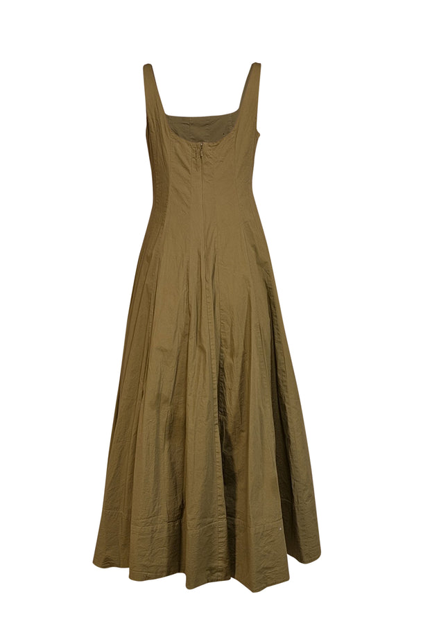 Current Boutique-Staud - Army Green Poplin Sleeveless Dress Sz 10