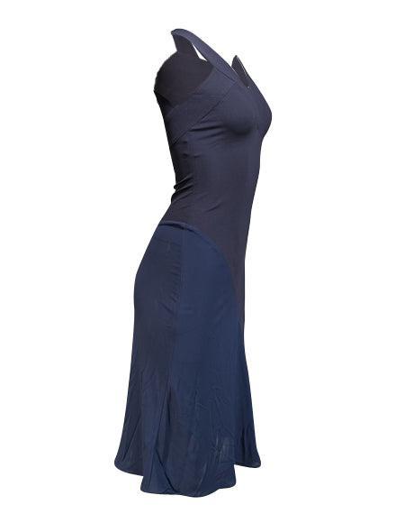 Stella McCartney - Navy Stretch Sleeveless Cocktail Dress Sz 2 Stella McCartney - Navy Stretch Sleeveless Cocktail Dress Sz 2