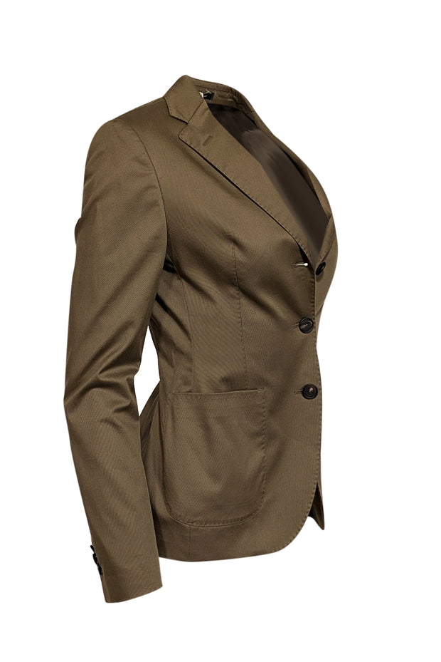 Current Boutique-Tagliatore - Green w/ Stitching Detail Blazer Sz 4