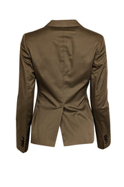 Current Boutique-Tagliatore - Green w/ Stitching Detail Blazer Sz 4