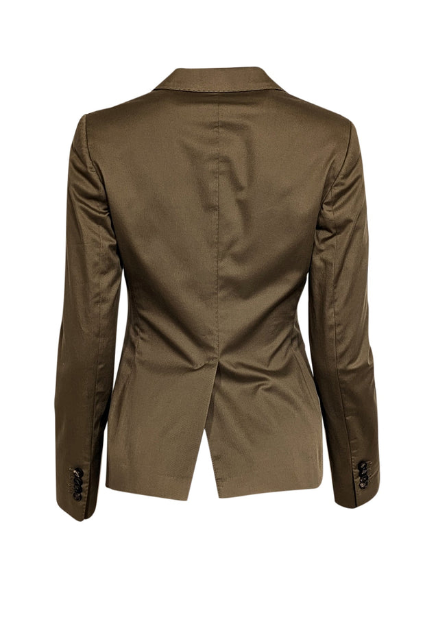 Current Boutique-Tagliatore - Green w/ Stitching Detail Blazer Sz 4