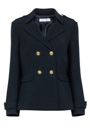 Current Boutique-Tahari - Black Double Breasted Blazer Sz 10