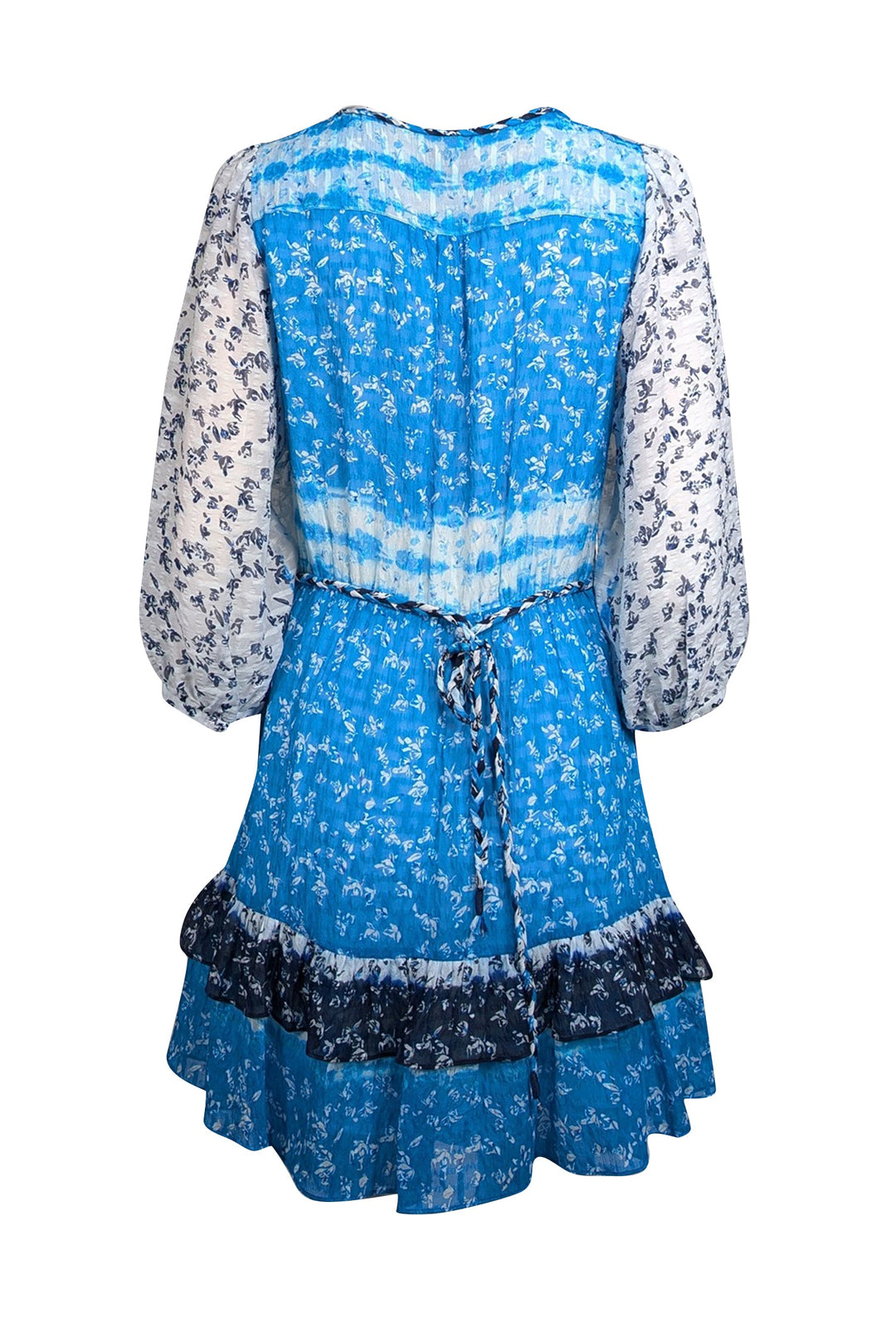 Tanya Taylor Marisa Silk-Blend Mini Dress, Blue / 8