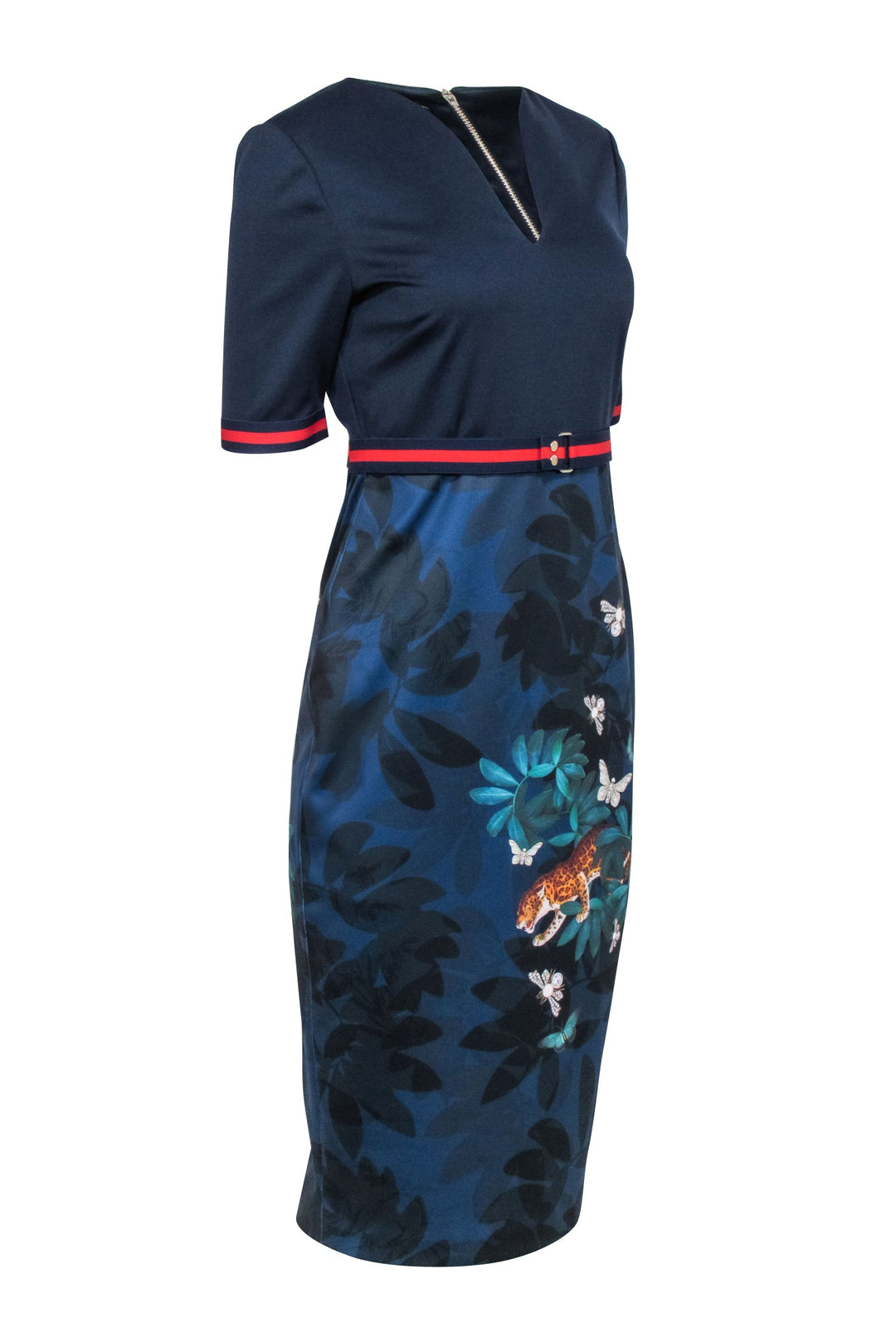 ted baker navy midi dress Ted Baker