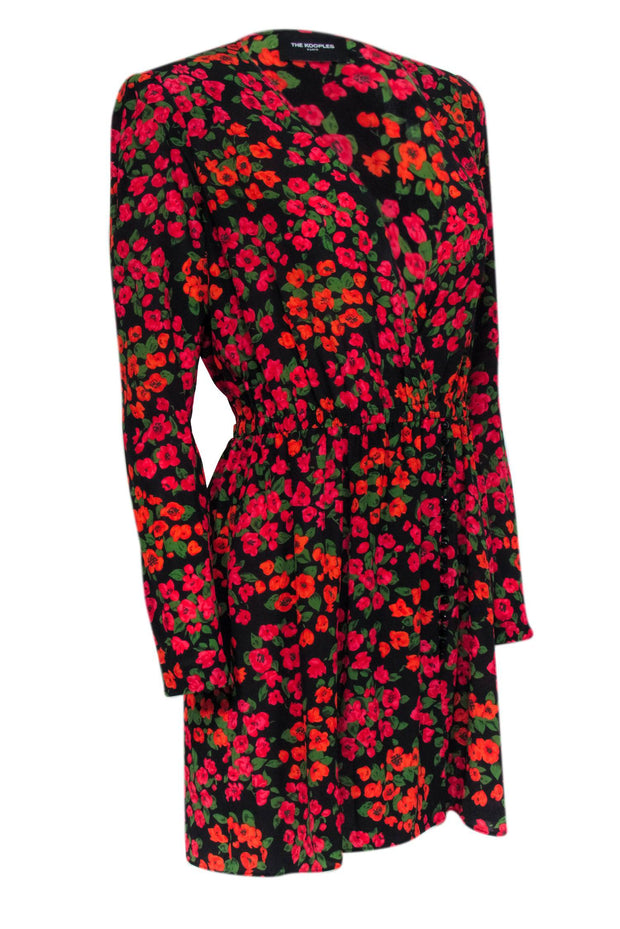 the kooples orange dress Floral Frill Dress