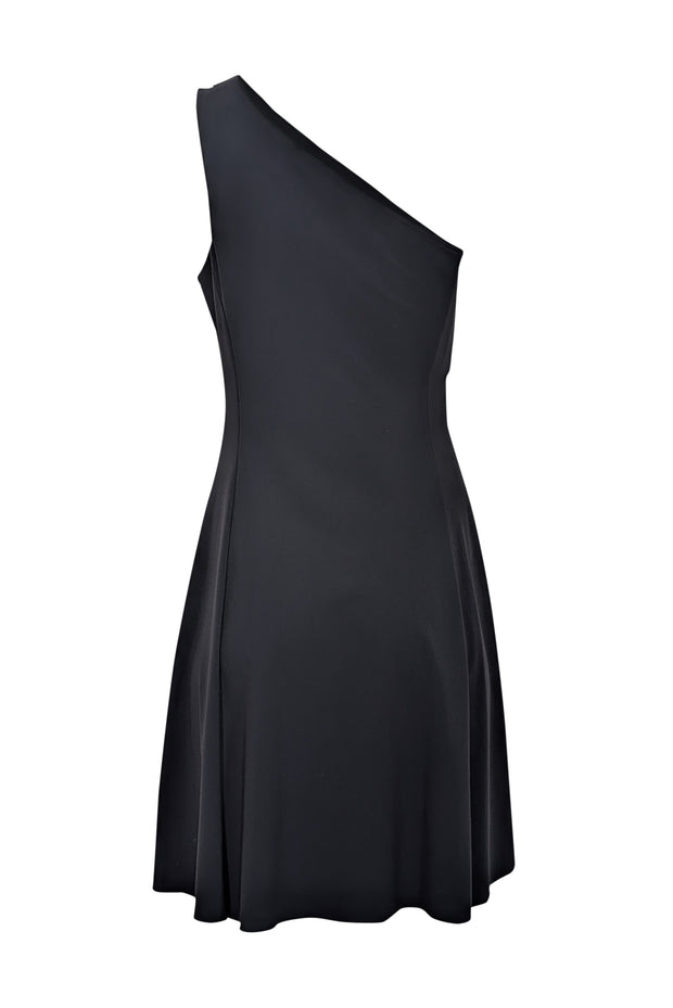 theory one shoulder dress Theory blue polka dot one shoulder dress 4