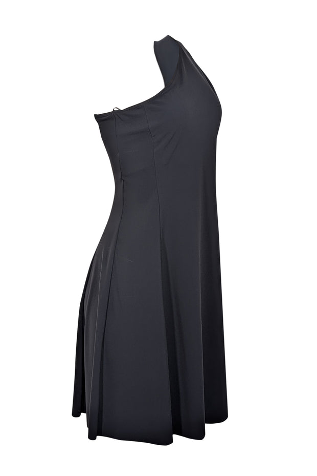 Theory Women's One Shoulder Mini Dress - Black - Size Medium Theory Women's One Shoulder Mini Dress - Black - Size Medium