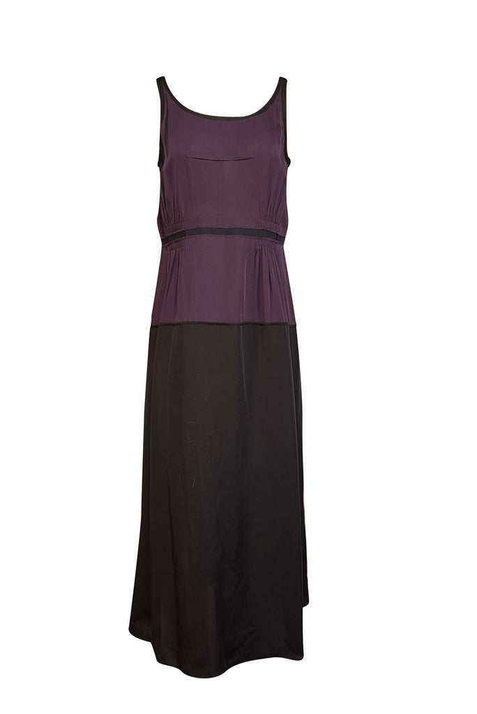 theory silk midi dress Satin midi dress - black