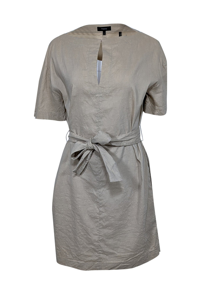 theory short sleeve shift dress Black Admiral Crepe Embroidered Shift Dress