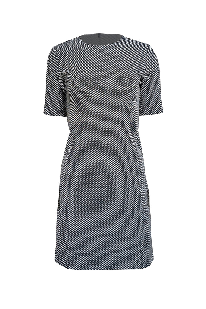 blue and white striped summer dress Striped Ruffle Tunic Baby Doll Dress