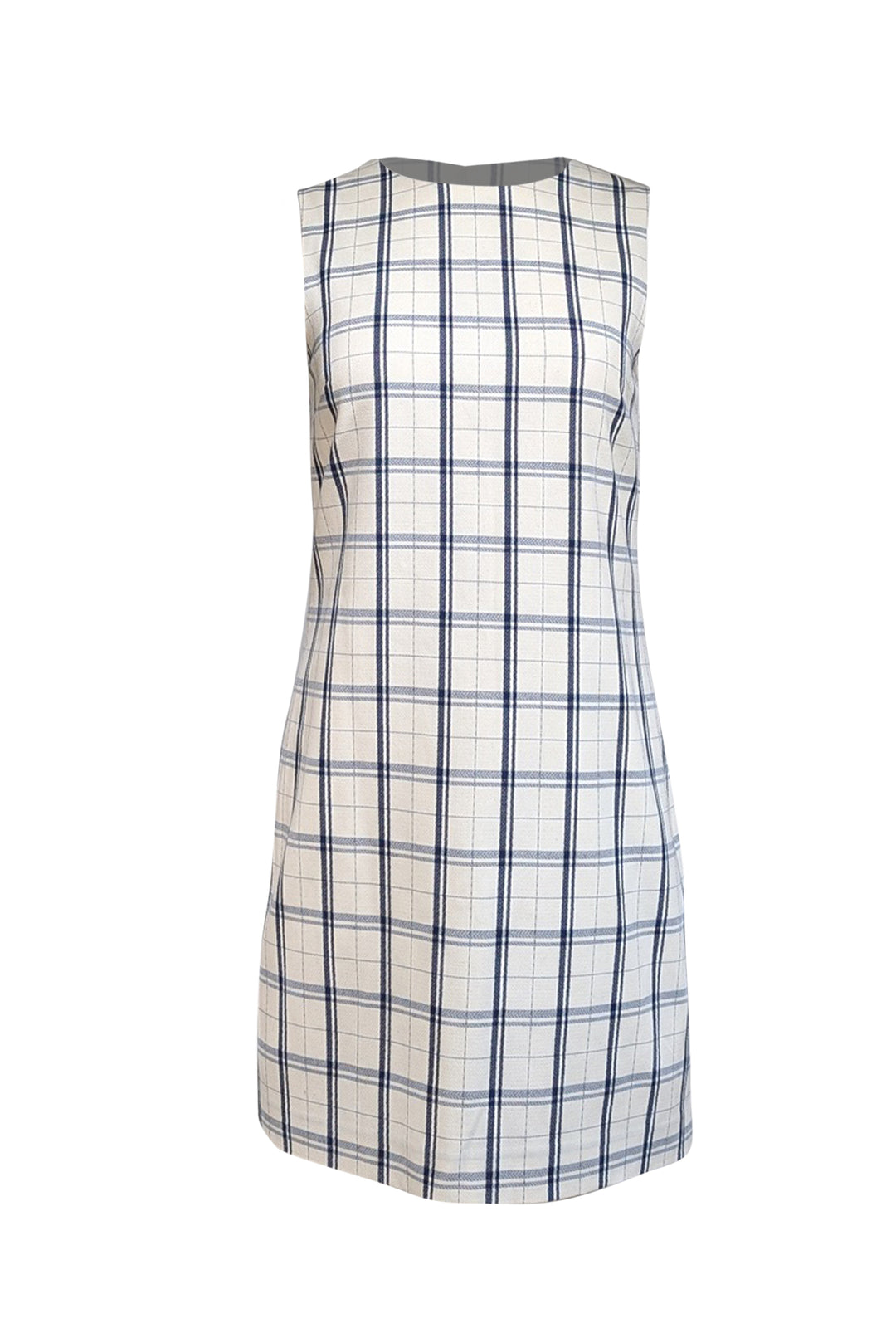 ivory plaid sheath dress Theory