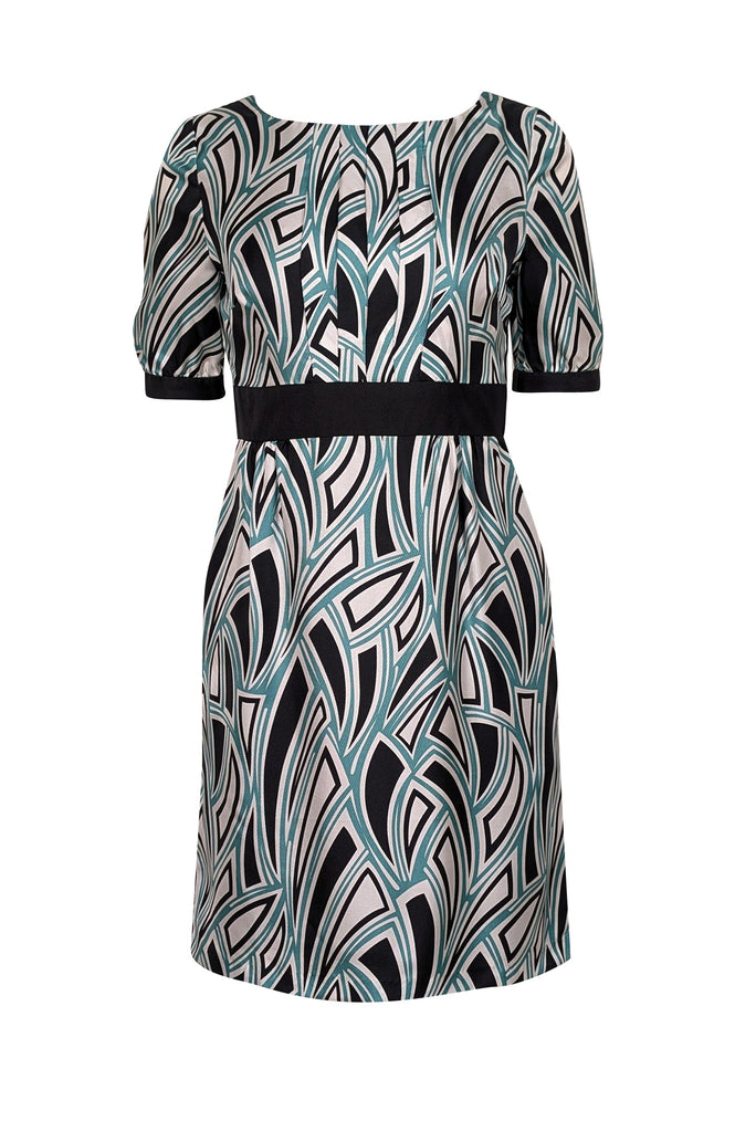 tibi printed silk dress Tibi Dress  Silk Taffeta  Dress  by SUE SARTOR L