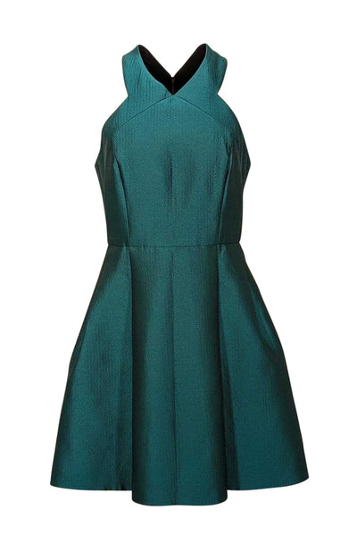 Tibi - Teal Sleeveless Fit and Flare Cocktail Dress Sz 6 Tibi - Teal Sleeveless Fit and Flare Cocktail Dress Sz 6