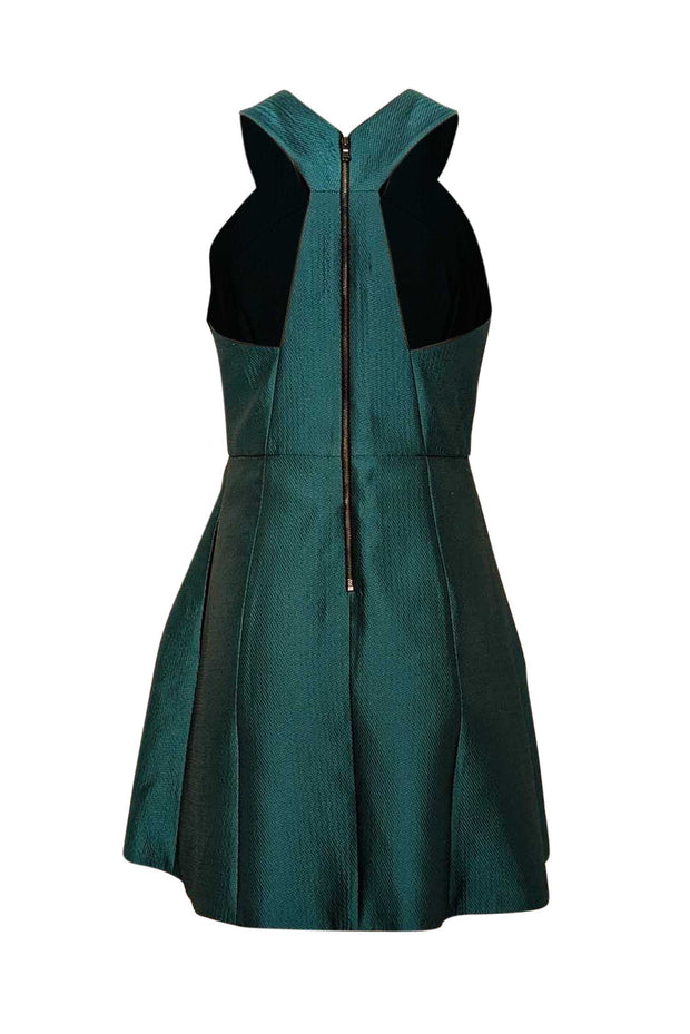 Tibi - Teal Sleeveless Fit and Flare Cocktail Dress Sz 6 Tibi - Teal Sleeveless Fit and Flare Cocktail Dress Sz 6