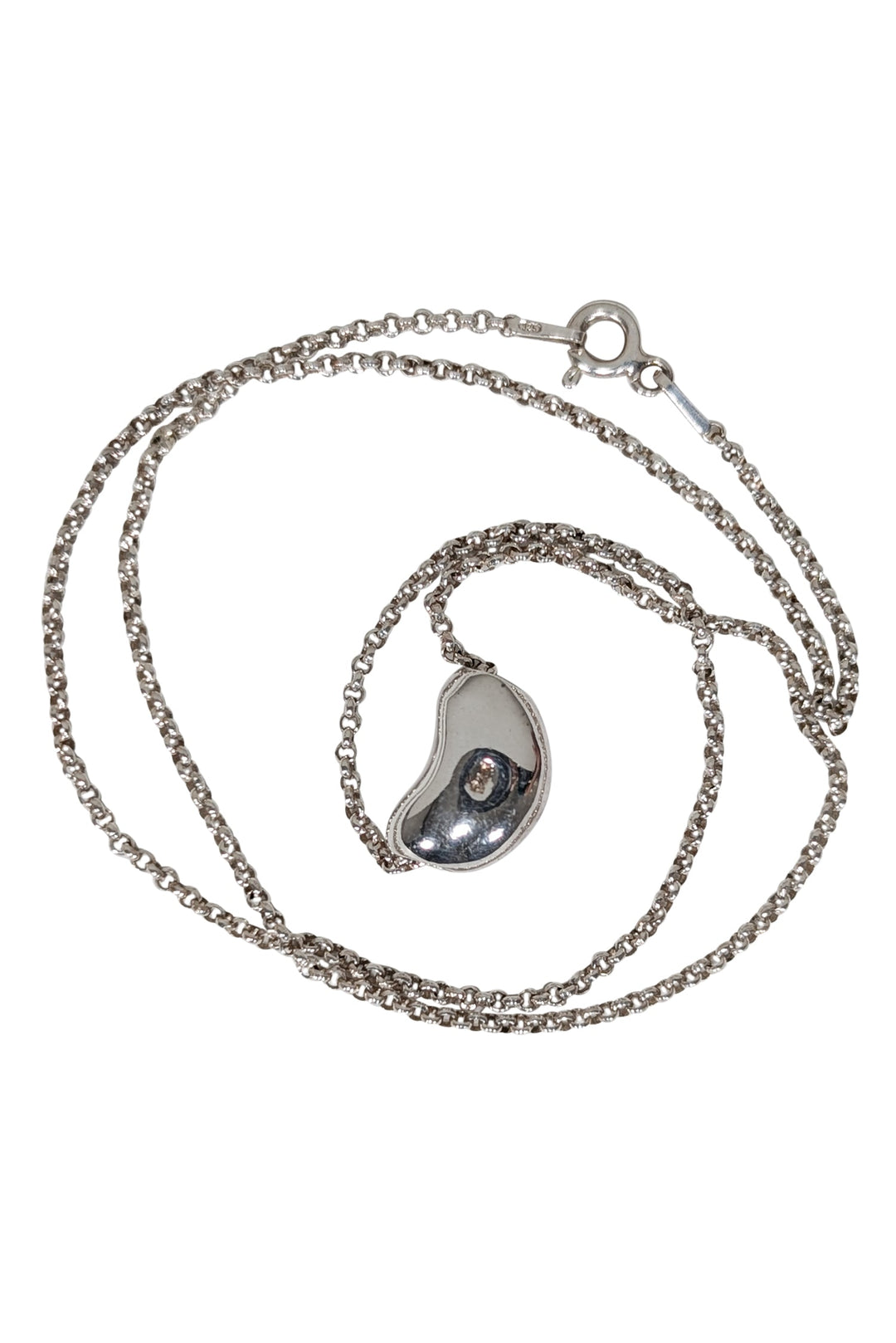Tiffany & Co. - Sterling Silver Elsa Peretti Bean Necklace