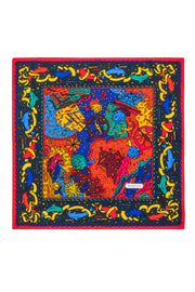 Current Boutique-Tiffany & Co. - Blue & Multi Color Print Scarf