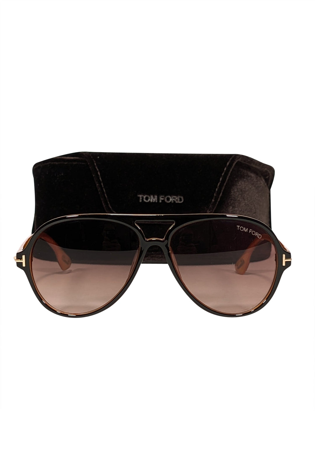 Tom Ford Dark Brown Aviator Sunglasses Vladimir T Icon aviator sunglasses in brown - Tom Ford  main image 3