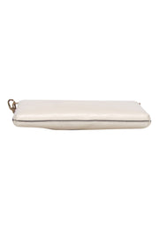 Current Boutique-Tory Burch - Cream "Kira" Pebbled Leather Crossbody Bag