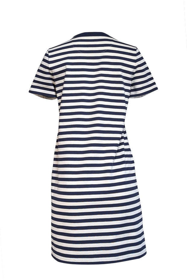 Tory Burch - Navy & White Striped Cotton T-Shirt Dress Sz S Tory Burch - Navy & White Striped Cotton T-Shirt Dress Sz S