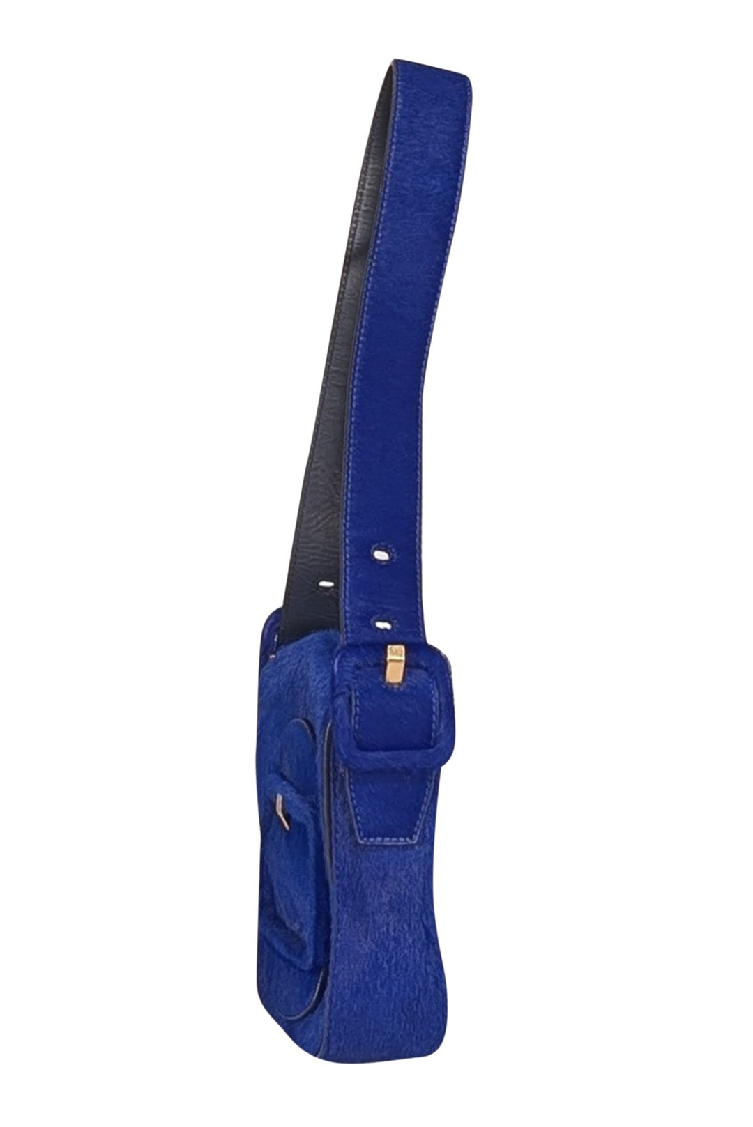 Tory Burch - Blue Dahlia Mini Sawyer Genuine Calf Hair Shoulder Bag