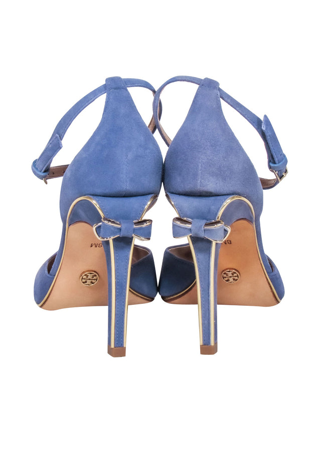 Current Boutique-Tory Burch - Blue Suede Strappy Pumps Sz 8