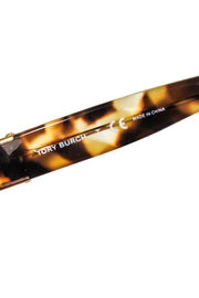 Current Boutique-Tory Burch - Maroon Round Large Sunglasses