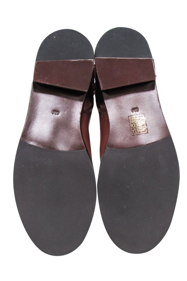 Current Boutique-Tory Burch - Chestnut Brown Leather Riding Boots Sz 8