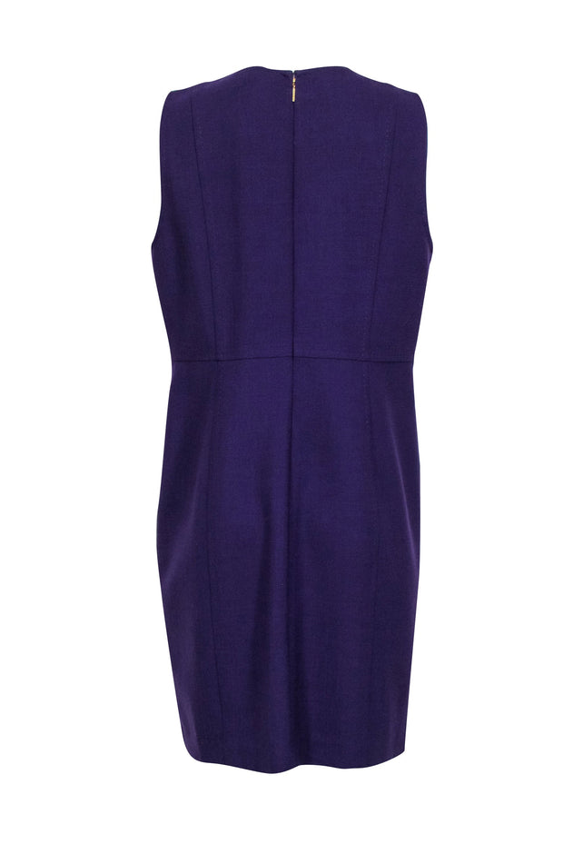 tory burch purple dress Embroidered Silk Dress: Women's Designer Dresses