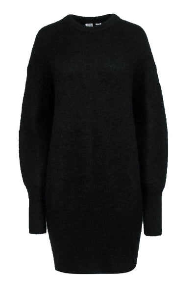 Toteme - Black Long Sleeve Fuzzy Knit Dress Sz M Toteme - Black Long Sleeve Fuzzy Knit Dress Sz M