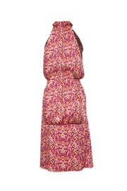 Current Boutique-Trina Turk - Pink, Purple, & Yellow Spotted Print Sleeveless Midi Dress Sz XS