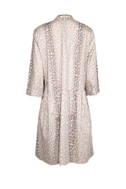princess polly baby blue dress Tuckernuck Pomander Place Beige Striped Puff Sleeve Flynn Dress Sz XXL main image 0