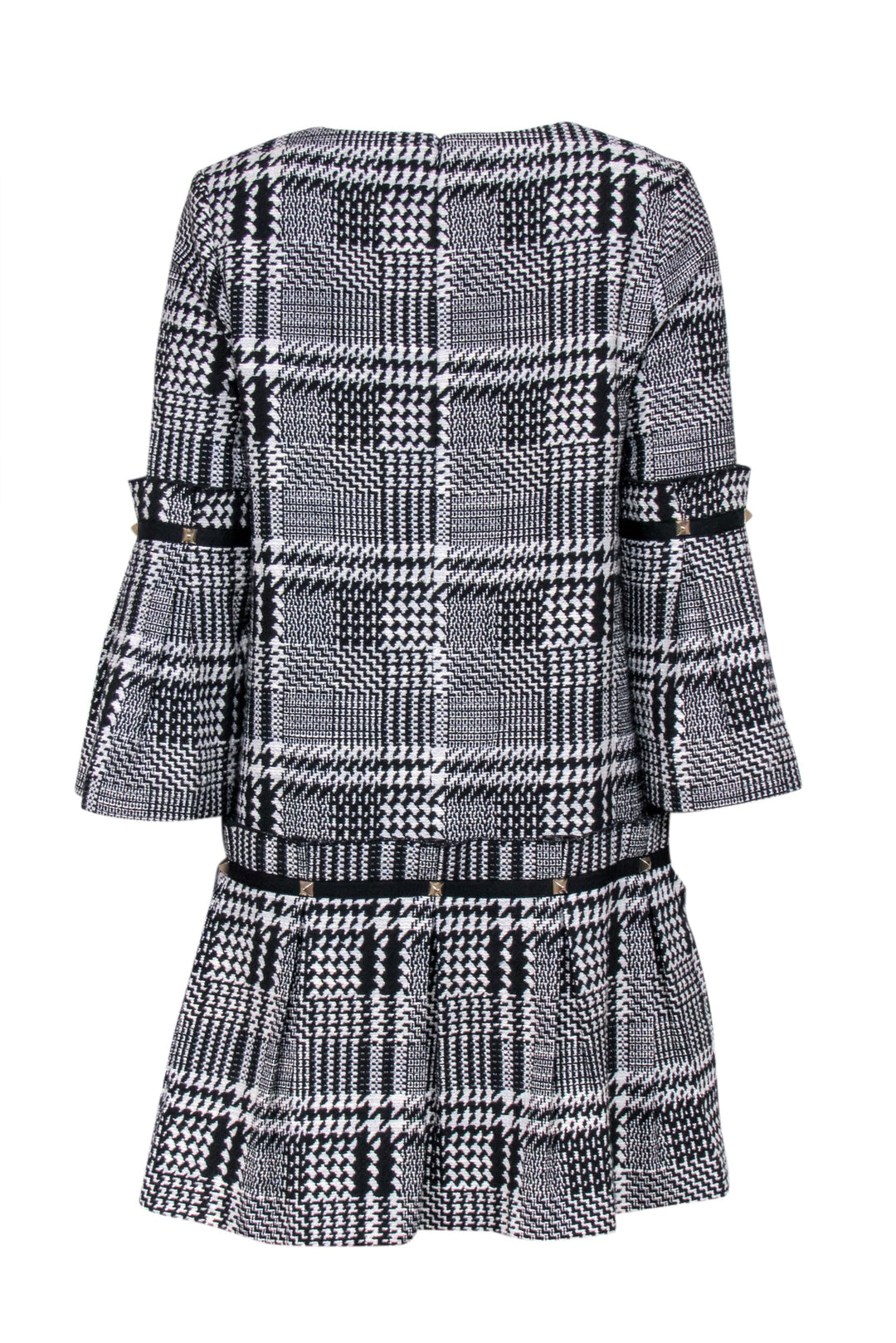 Tuckernuck - Black & White Plaid Drop Waist Shift Dress Sz S Tuckernuck - Black & White Plaid Drop Waist Shift Dress Sz S