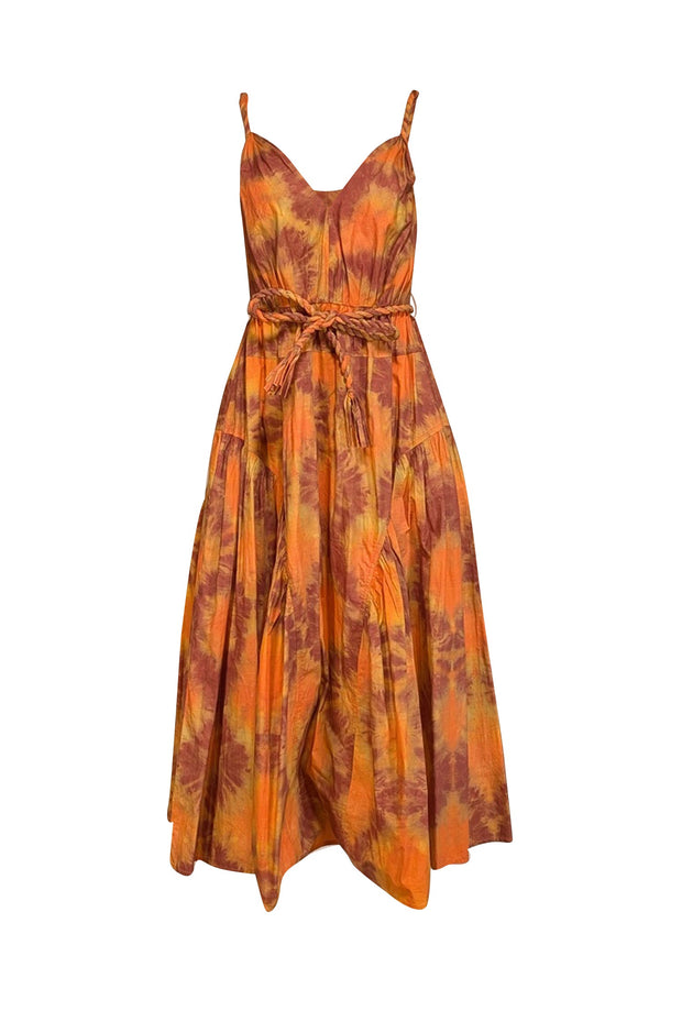 orange ulla johnson dress $760 Ulla Johnson Tie Dye Dress by Ulla Johnson