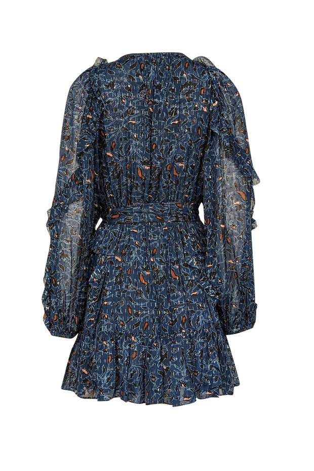 ulla johnson blue silk dress Ulla Johnson Ilaria Silk Dress In Bluette - 70% Off