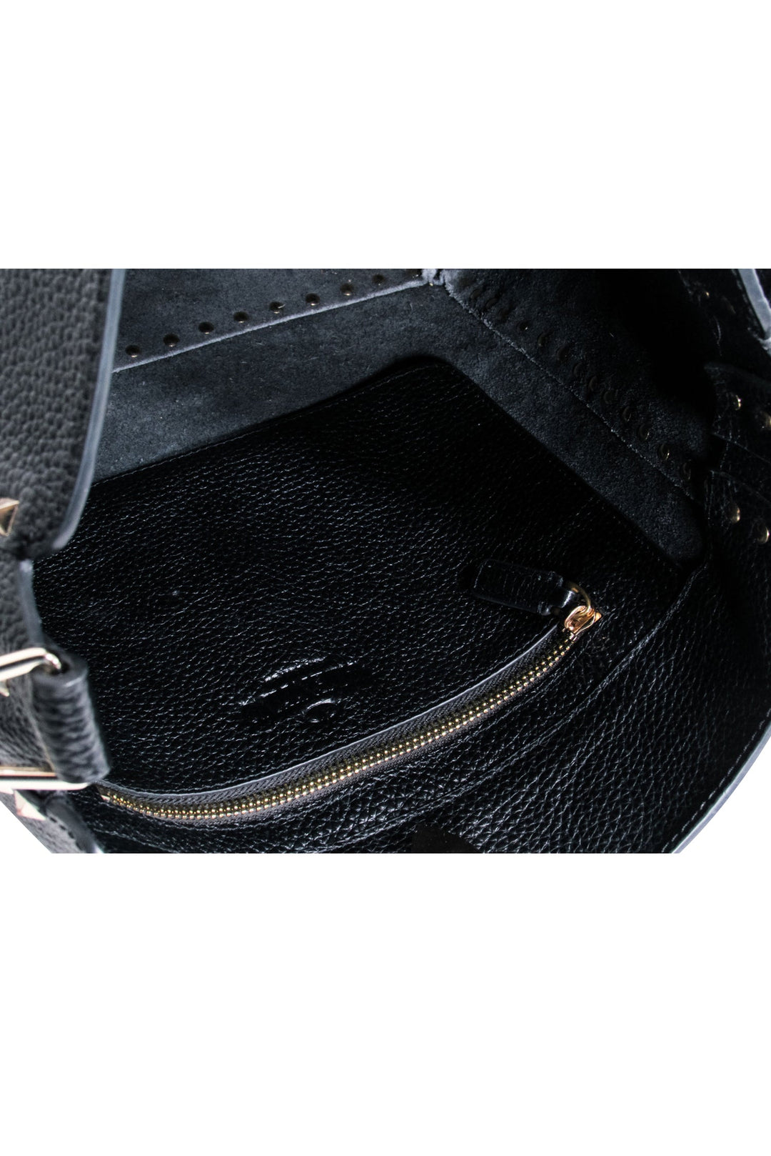 Valentino - Black Pebbled Leather 