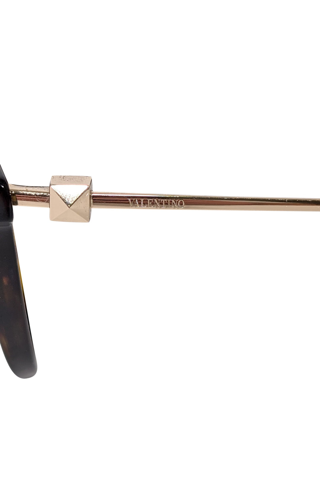 Valentino - Brown Tortoise Round Sunglasses display picture 3