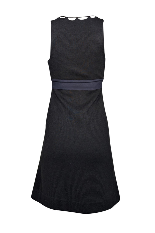 Vena Cava - Black Knit Beaded V-Neckline Sleeveless Dress Sz 0 Vena Cava - Black Knit Beaded V-Neckline Sleeveless Dress Sz 0