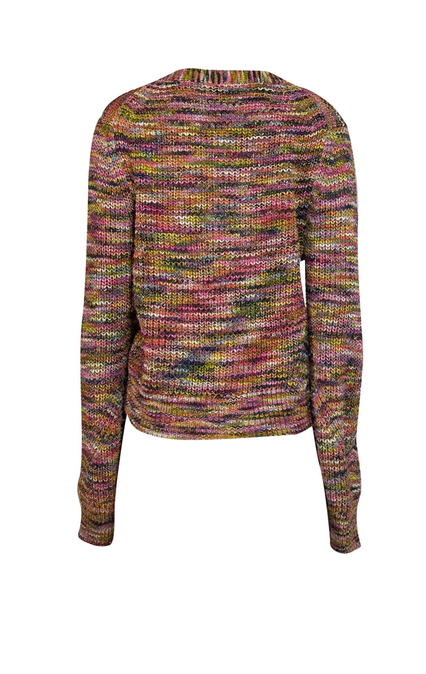 Veronica Beard - Pink Multicolor Wool Blend Cardigan Sz XL - Current Boutique