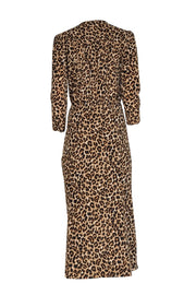 Current Boutique-Veronica Beard - Tan & Black Leopard Print " Arielle" Dress Sz 8