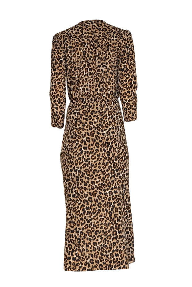 Current Boutique-Veronica Beard - Tan & Black Leopard Print " Arielle" Dress Sz 8