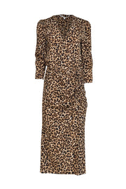 Current Boutique-Veronica Beard - Tan & Black Leopard Print " Arielle" Dress Sz 8