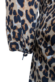 Current Boutique-Veronica Beard - Tan & Black Leopard Print " Arielle" Dress Sz 8