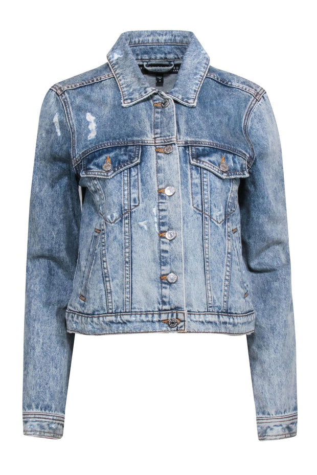 Current Boutique-Veronica Beard - Medium Wash Denim Jacket Sz M